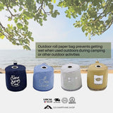 Outdoor Roll Paper Bag Canvas Wild, Cyan