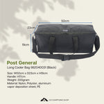 POST GENERAL Long Cooler Bag 982040031 (Black) for camping and outdoor