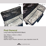 POST GENERAL Long Cooler Bag 982040031 (Black) for camping and outdoor