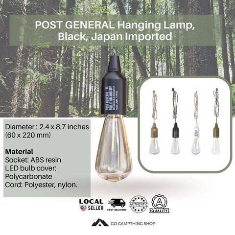 POST GENERAL Hanging Lamp, Black 982070012
