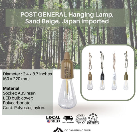 POST GENERAL Hanging Lamp, Sand Beige 982070011