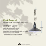 POST GENERAL Type 2 Hang Lamp 982070015 Black