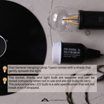 POST GENERAL Type 2 Hang Lamp 982070015 Black