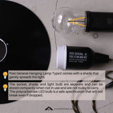 POST GENERAL Type 2 Hang Lamp 982070015 Black
