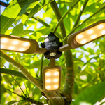 POST GENERAL 982070019 Tri-Panel Solar Charged LED Light (Black Color)