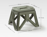 Foldable Portable Stool Military Style Chair Outdoor Camping