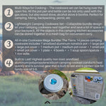 Tierra Outdoor Camping Cooking Pot Pan for 5-6 Person Korea Imported