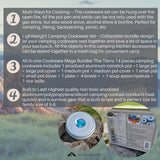 Tierra Outdoor Camping Cooking Pot Pan for 5-6 Person Korea Imported