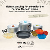 Tierra Outdoor Camping Cooking Pot Pan for 5-6 Person Korea Imported