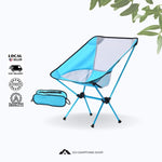 Ultralight Folding Chair Durable Cationic Polyester Bench Eco Friendly Storage Bag Included for Camping Mountain Climbing Outdoor