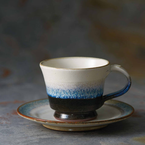 Mino Ware Coffee Cup Saucer 110cc
