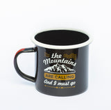 Enamel Outdoor Camping Mugs-Coffee Mug 350ml Black