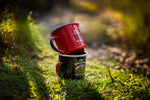 Enamel Outdoor Camping Mugs-Coffee Mug 350ml Red